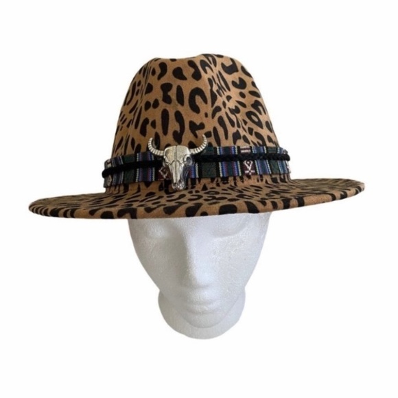 Leopard Print Western Hat - Picture 6 of 12